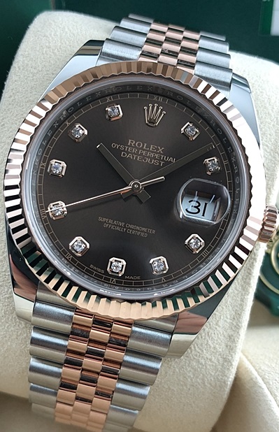 รับซื้อRolex Datejust 41 หน้า Chocolate